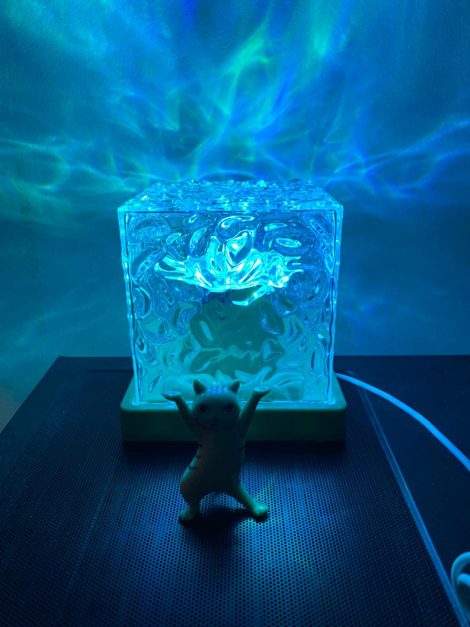 Water Ripple Cube Lamp